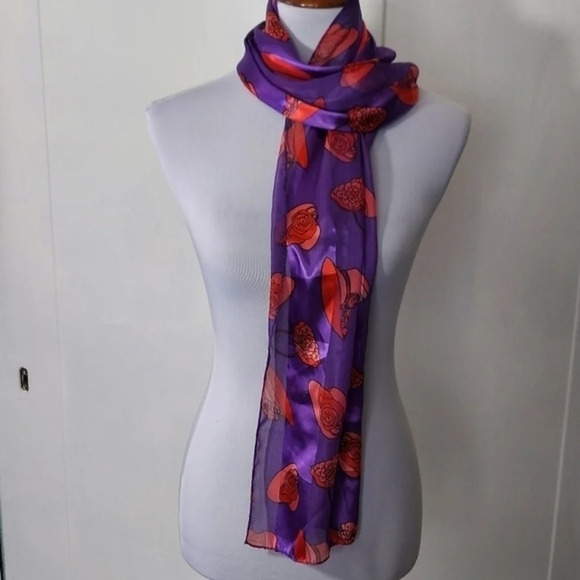 Bon Worth Red Hat‎ Society Rectangular Scarf - Picture 10 of 10